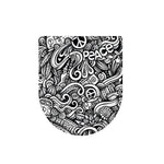 Graffiti Surfing Pattern Print Toilet Lid Cover