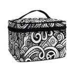Graffiti Surfing Pattern Print Travel Makeup Bag