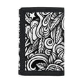 Graffiti Surfing Pattern Print Trifold Wallet
