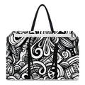 Graffiti Surfing Pattern Print Utility Tote Bag