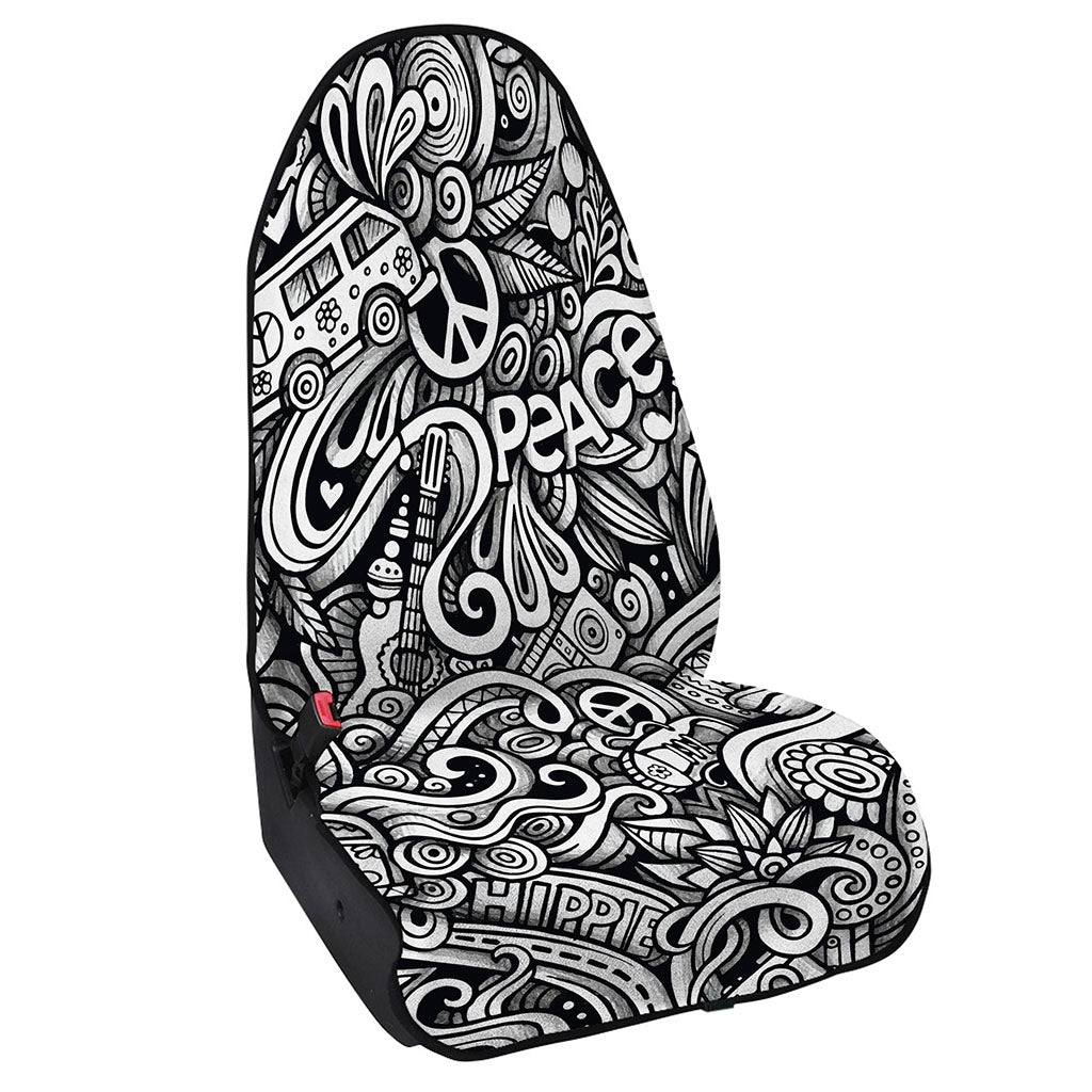 Graffiti Surfing Pattern Print Waterproof Car Seat Cover
