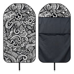 Graffiti Surfing Pattern Print Waterproof Car Seat Cover