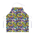 Graffiti Text Pattern Print Adjustable Apron