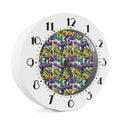 Graffiti Text Pattern Print Alarm Clock