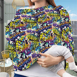 Graffiti Text Pattern Print Baby Seat Cover