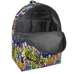 Graffiti Text Pattern Print Backpack