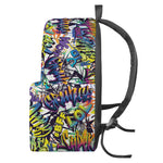Graffiti Text Pattern Print Backpack