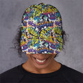 Graffiti Text Pattern Print Baseball Cap