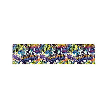 Graffiti Text Pattern Print Bed Runner
