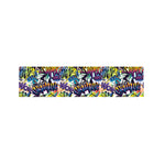 Graffiti Text Pattern Print Bed Runner