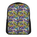 Graffiti Text Pattern Print Casual Backpack