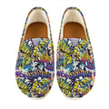 Graffiti Text Pattern Print Casual Shoes