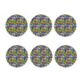 Graffiti Text Pattern Print Coaster Set