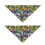 Graffiti Text Pattern Print Dog Bandana