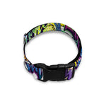 Graffiti Text Pattern Print Dog Collar
