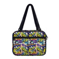 Graffiti Text Pattern Print Double Strap Bible Bag