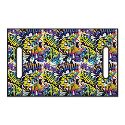 Graffiti Text Pattern Print Golf Cart Seat Cover