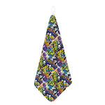 Graffiti Text Pattern Print Hand Towel