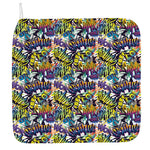 Graffiti Text Pattern Print Hand Towel