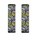 Graffiti Text Pattern Print Handle Covers