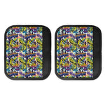 Graffiti Text Pattern Print Handle Covers