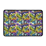 Graffiti Text Pattern Print Kitchen Mat