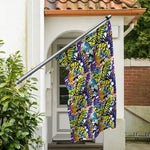 Graffiti Text Pattern Print Polyester Flag
