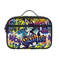 Graffiti Text Pattern Print Portable Lunch Bag