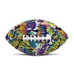 Graffiti Text Pattern Print Rugby Ball