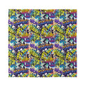 Graffiti Text Pattern Print Silk Bandana