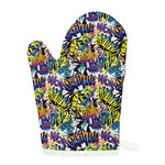 Graffiti Text Pattern Print Single Oven Mitt
