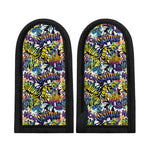 Graffiti Text Pattern Print Skillet Handle Cover