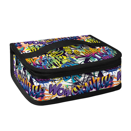 Graffiti Text Pattern Print Small Lunch Bag