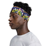 Graffiti Text Pattern Print Sports Headband