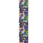 Graffiti Text Pattern Print Table Runner