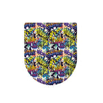 Graffiti Text Pattern Print Toilet Lid Cover