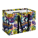 Graffiti Text Pattern Print Utility Tote Bag