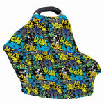 Graffiti Wall Print Baby Seat Cover