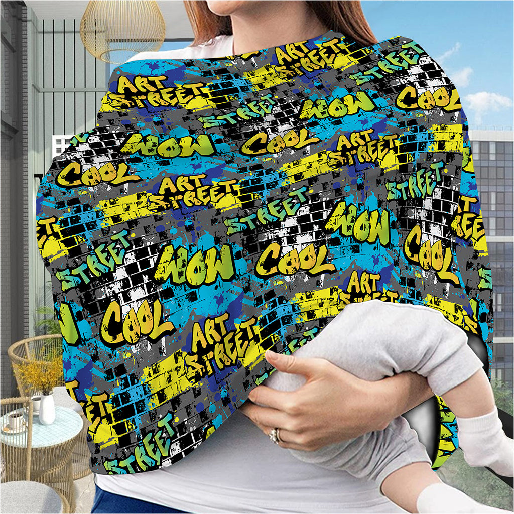 Graffiti Wall Print Baby Seat Cover