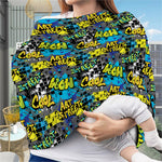 Graffiti Wall Print Baby Seat Cover