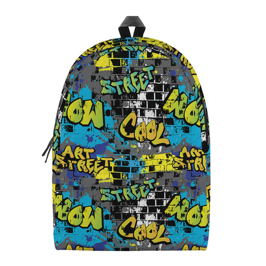 Graffiti Wall Print Backpack