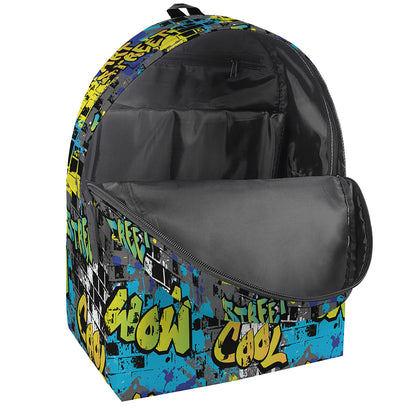 Graffiti Wall Print Backpack