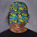 Graffiti Wall Print Baseball Cap
