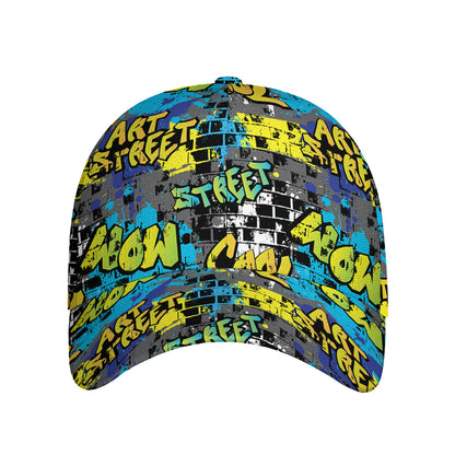 Graffiti Wall Print Baseball Cap