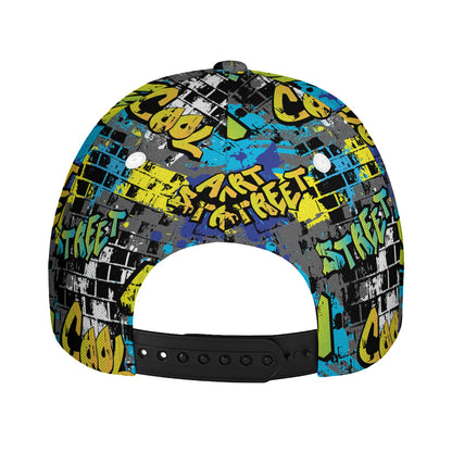 Graffiti Wall Print Baseball Cap