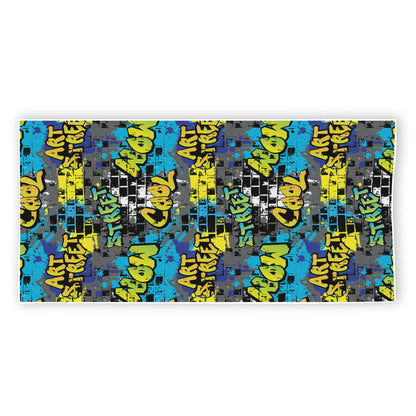 Graffiti Wall Print Beach Towel