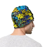 Graffiti Wall Print Beanie