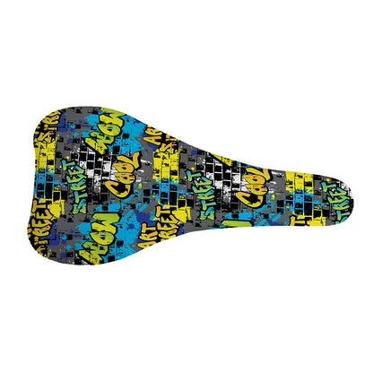 Graffiti Wall Print Bicycle Seat Cover
