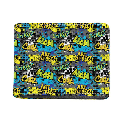 Graffiti Wall Print Bifold Wallet