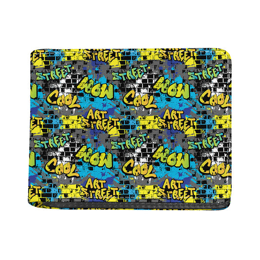 Graffiti Wall Print Bifold Wallet